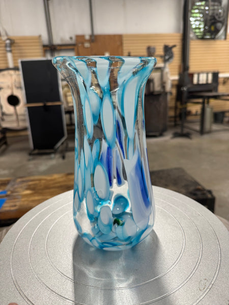 Blue Eye Murrini Vase