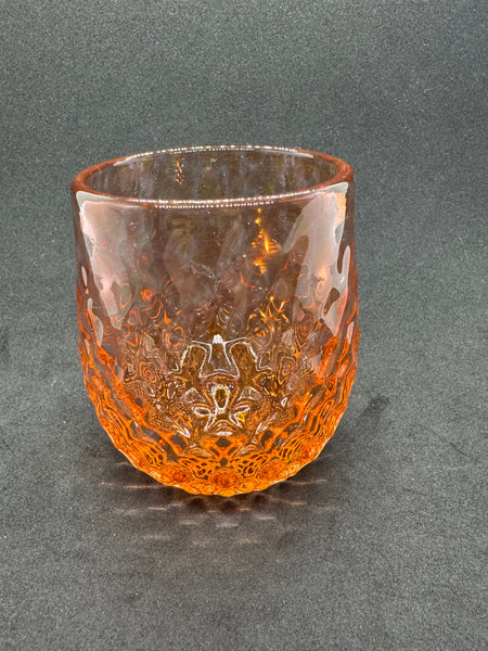 Vintage Salmon Glass Cup