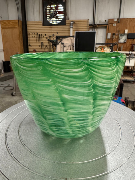 Cream Green Bowl