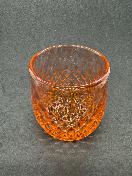 Vintage Salmon Glass Cup