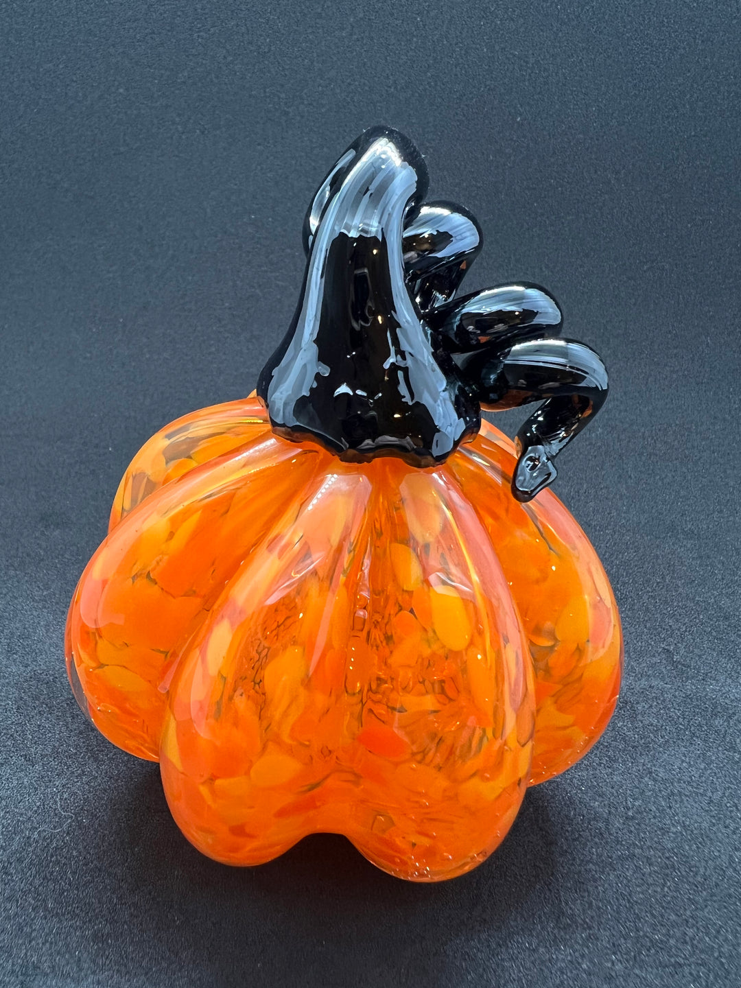 Black and Orange Pumpkin – Atlanta Glassblowing