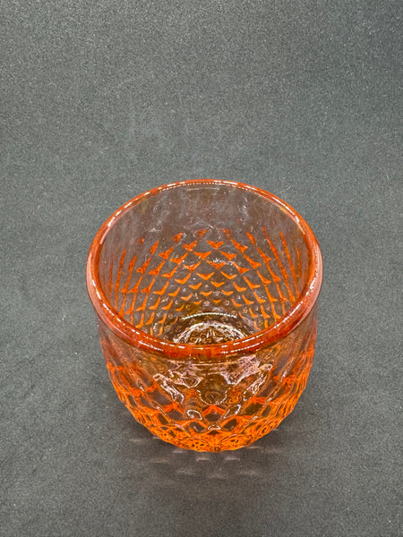 Vintage Salmon Glass Cup