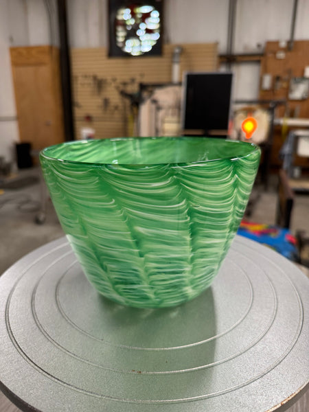 Cream Green Bowl