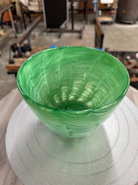 Cream Green Bowl