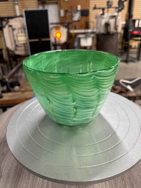 Cream Green Bowl