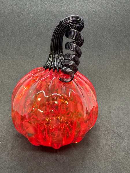 Georgia Bulldogs Glass Pumpkin