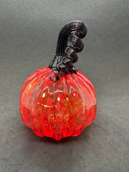 Georgia Bulldogs Glass Pumpkin