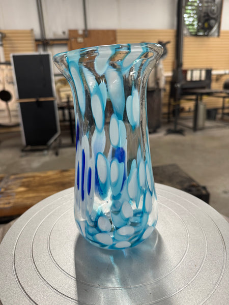 Blue Eye Murrini Vase