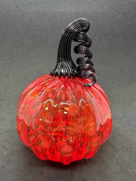Georgia Bulldogs Glass Pumpkin