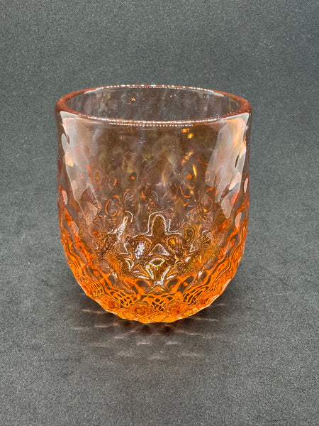 Vintage Salmon Glass Cup