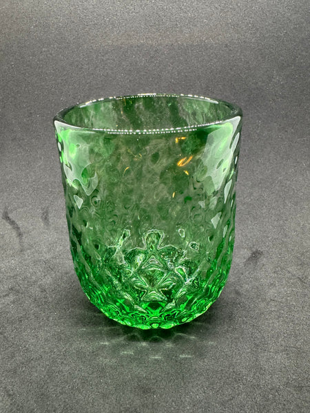 Vintage Emerald Glass Cup