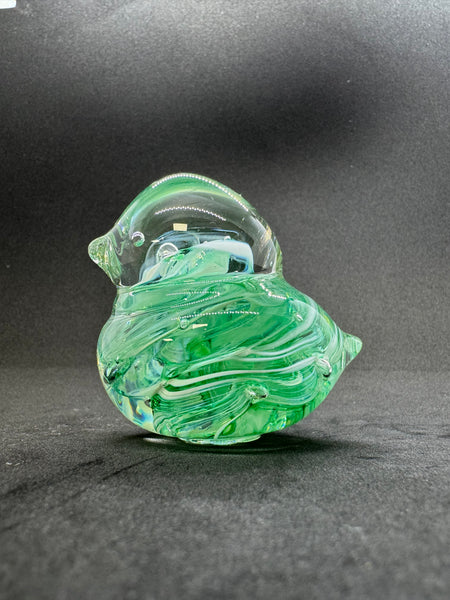 Green Glass Duck
