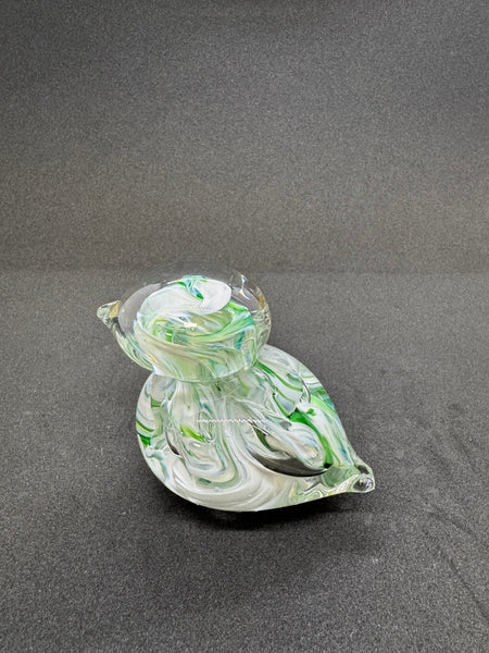 White and Green Bird