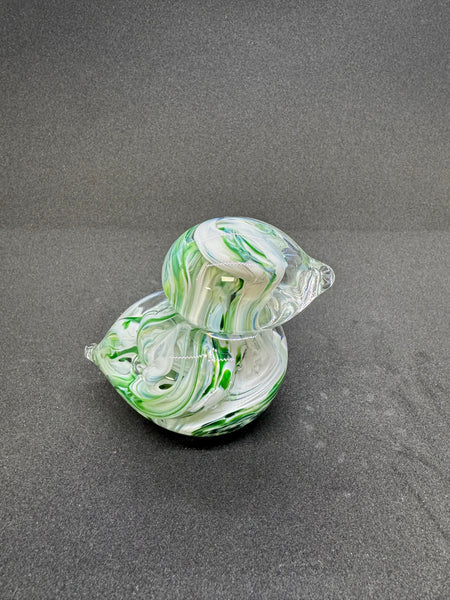 White and Green Bird