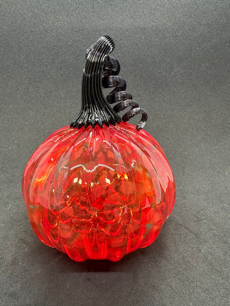Georgia Bulldogs Glass Pumpkin