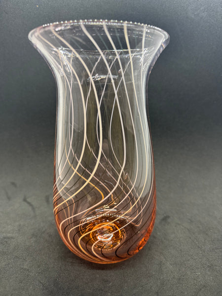 Apricot Wig Wag Vase