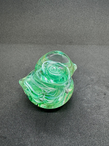 Green Glass Duck