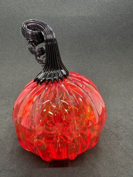 Georgia Bulldogs Glass Pumpkin