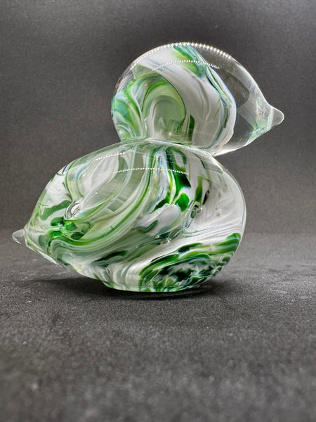 White and Green Bird