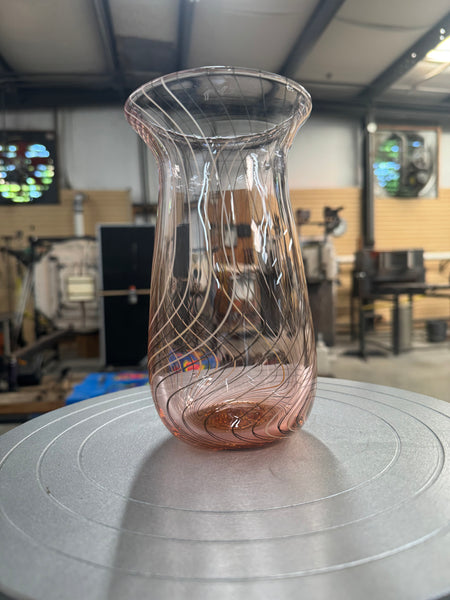 Apricot Wig Wag Vase