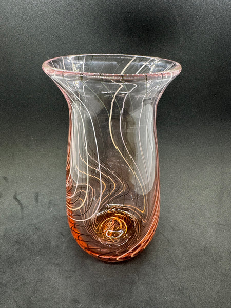 Apricot Wig Wag Vase