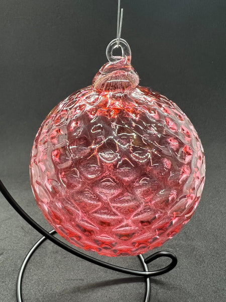 Faceted Pink Ornament