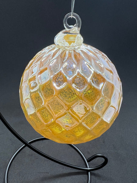 Shiny Gold Faceted Ornament