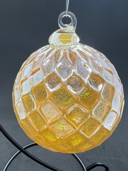 Shiny Gold Faceted Ornament