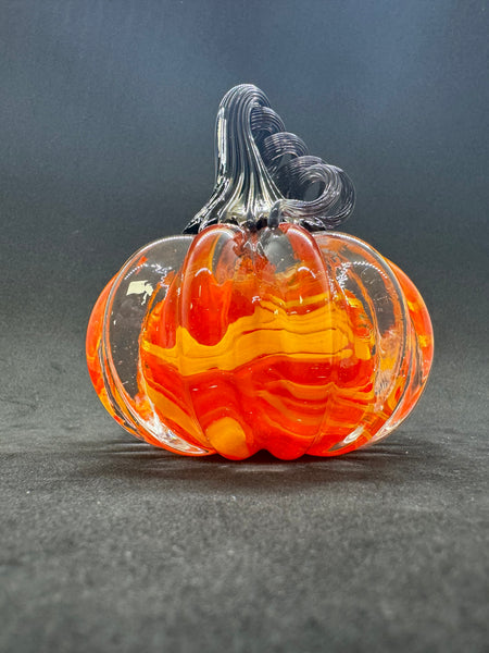 Halloween Glass Pumpkin