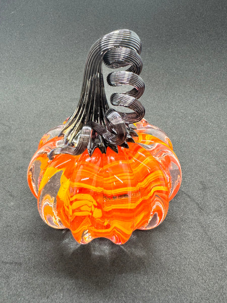 Halloween Glass Pumpkin
