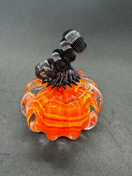 Halloween Glass Pumpkin