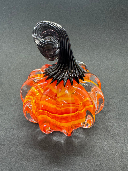 Halloween Glass Pumpkin