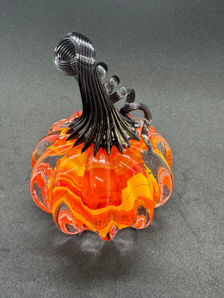 Halloween Glass Pumpkin
