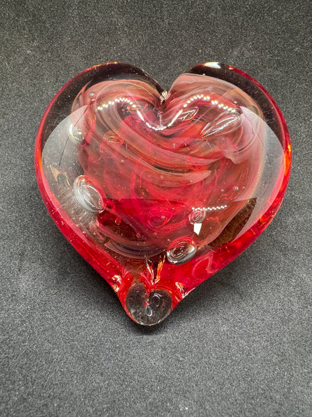Red Glass Heart