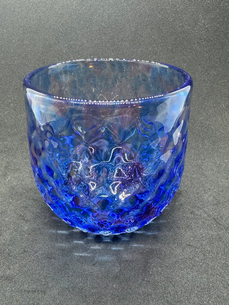 Vintage Indigo Glass Cup