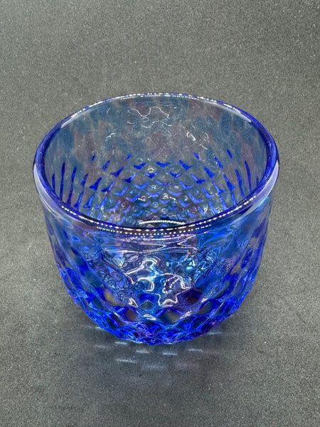 Vintage Indigo Glass Cup