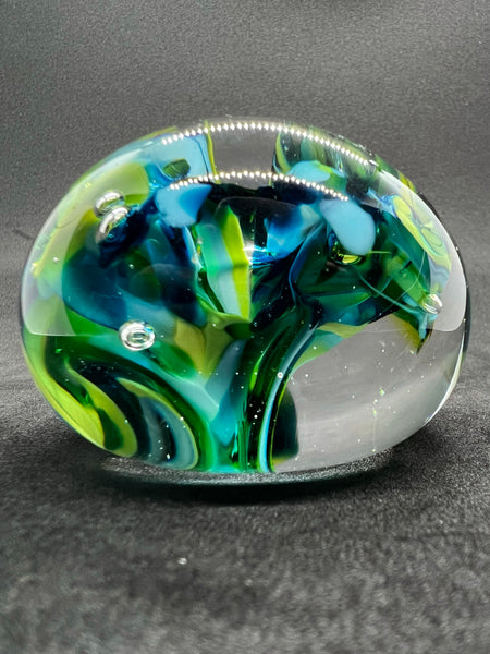 Blue Green Paperweight