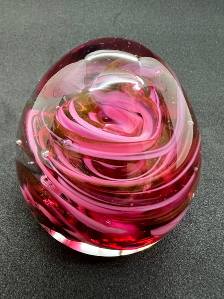 Swirling Pink Paperweight