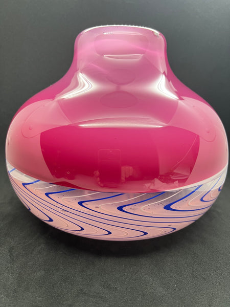 Pink Weaver Glass Bowl