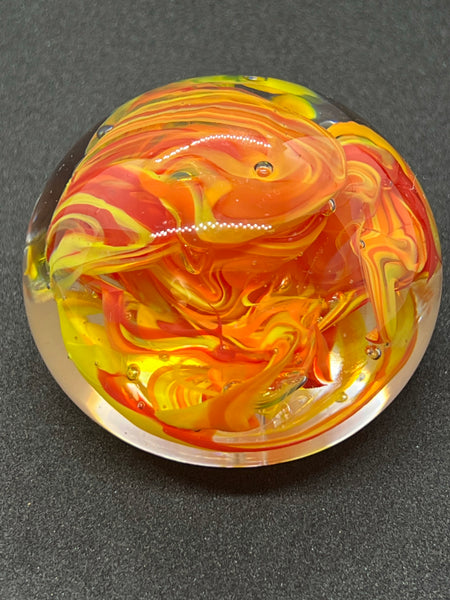Fire Glass Paperweight