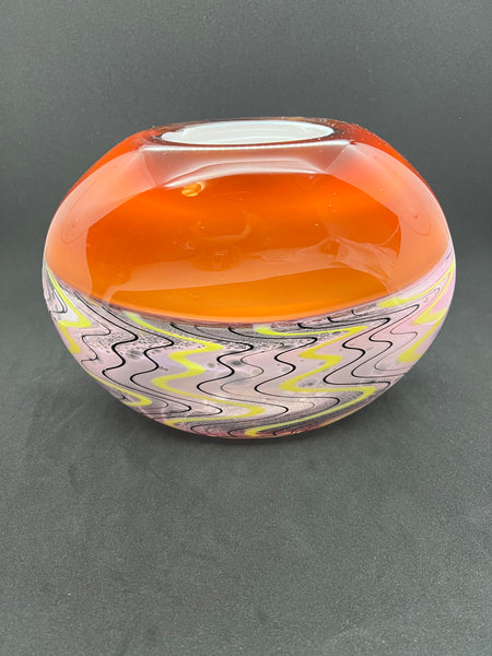 Flat Amber Incalmo Bowl