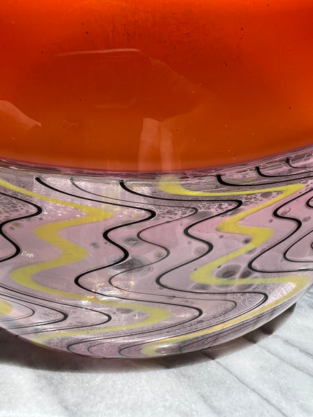 Flat Amber Incalmo Bowl