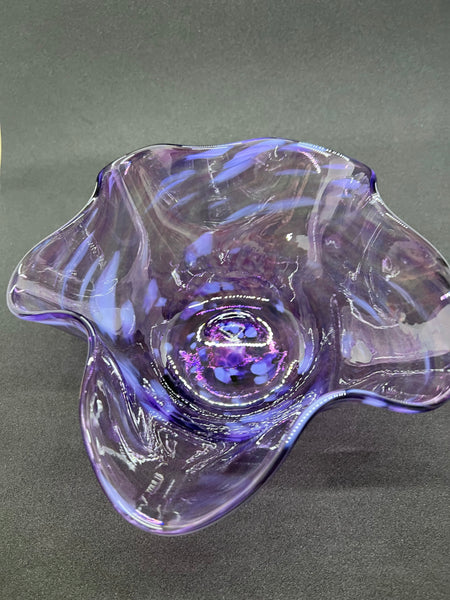 Purple Handkerchief Bowl