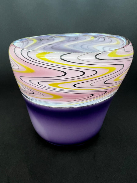 Royal Purple Incalmo Glass Bowl