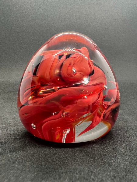 Glass Egg Paperweight