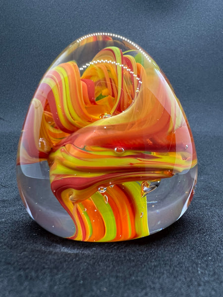 Fiery Egg Paperweight
