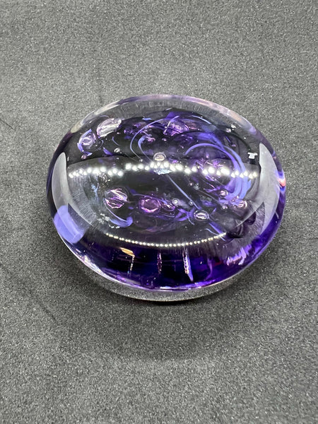 Flat Purple Paperweight