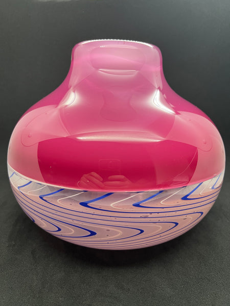 Pink Weaver Glass Bowl
