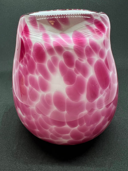 Large Pink Glass Vase