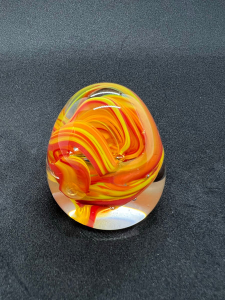 Fiery Egg Paperweight